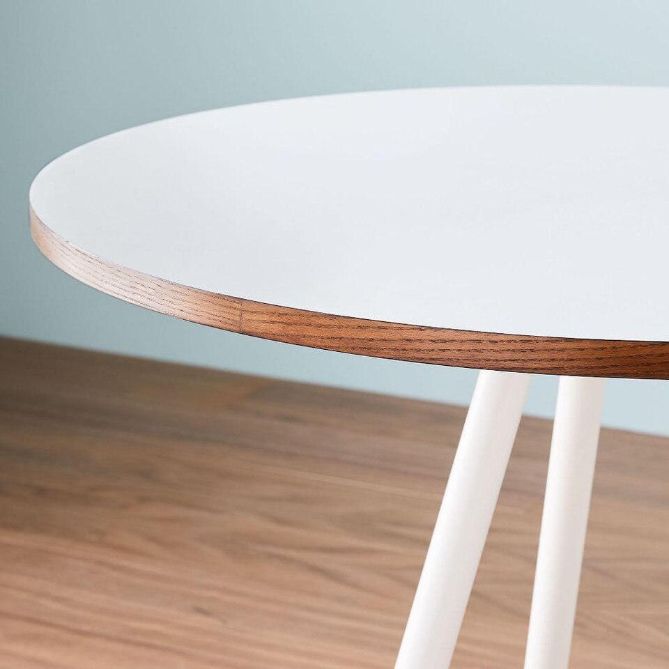 Wren Bistro Table White Laminate West Elm Australia